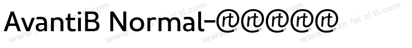 AvantiB Normal字体转换